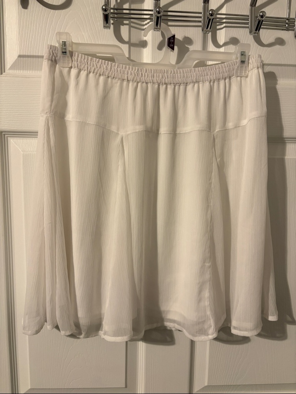 Old Navy White Skirt - Flowy Chiffon Layered Look